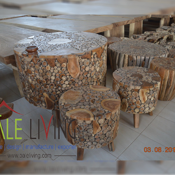 Teak Root Stool ROOTSTOOL 001 - Image 2