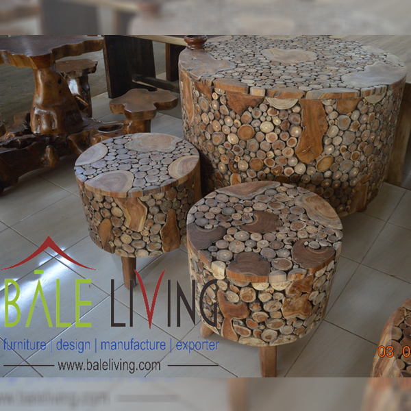 Teak Root Stool ROOTSTOOL 001