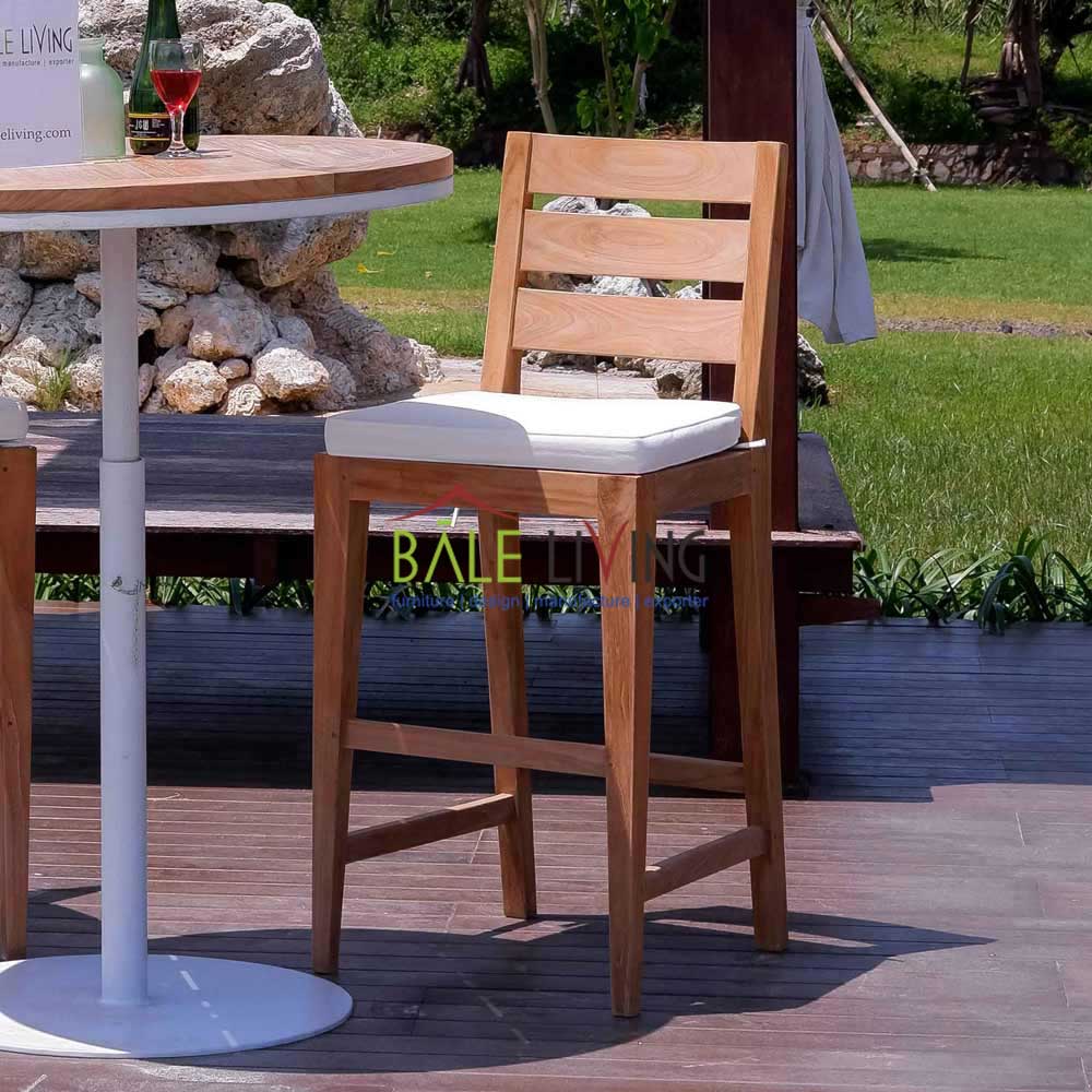 Catalina Teak Bar Chair