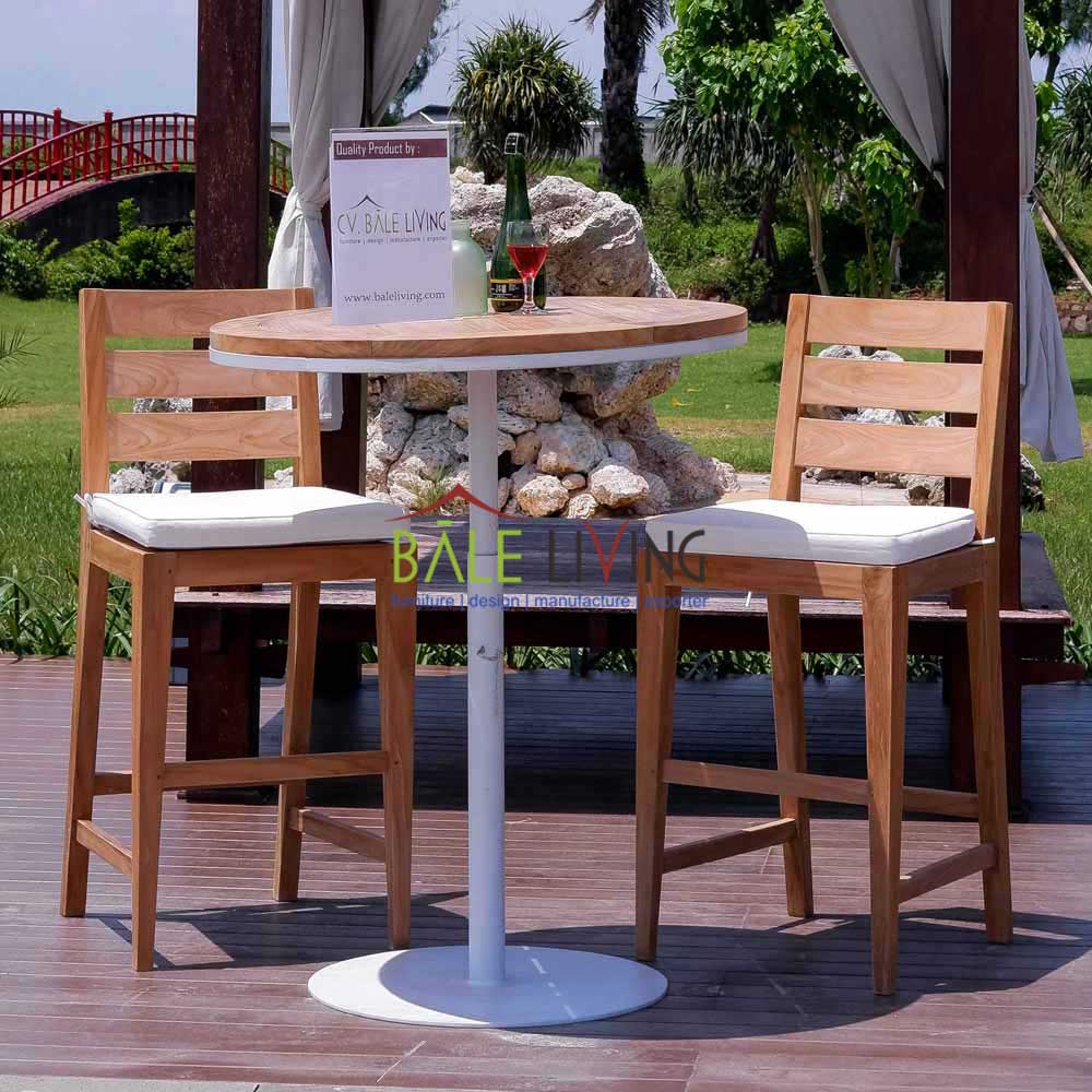 Catalina Teak Bar Chair - Image 2